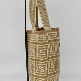 Laberinto Handwoven Tote – Geometric Crochet Bag for Work & Travel