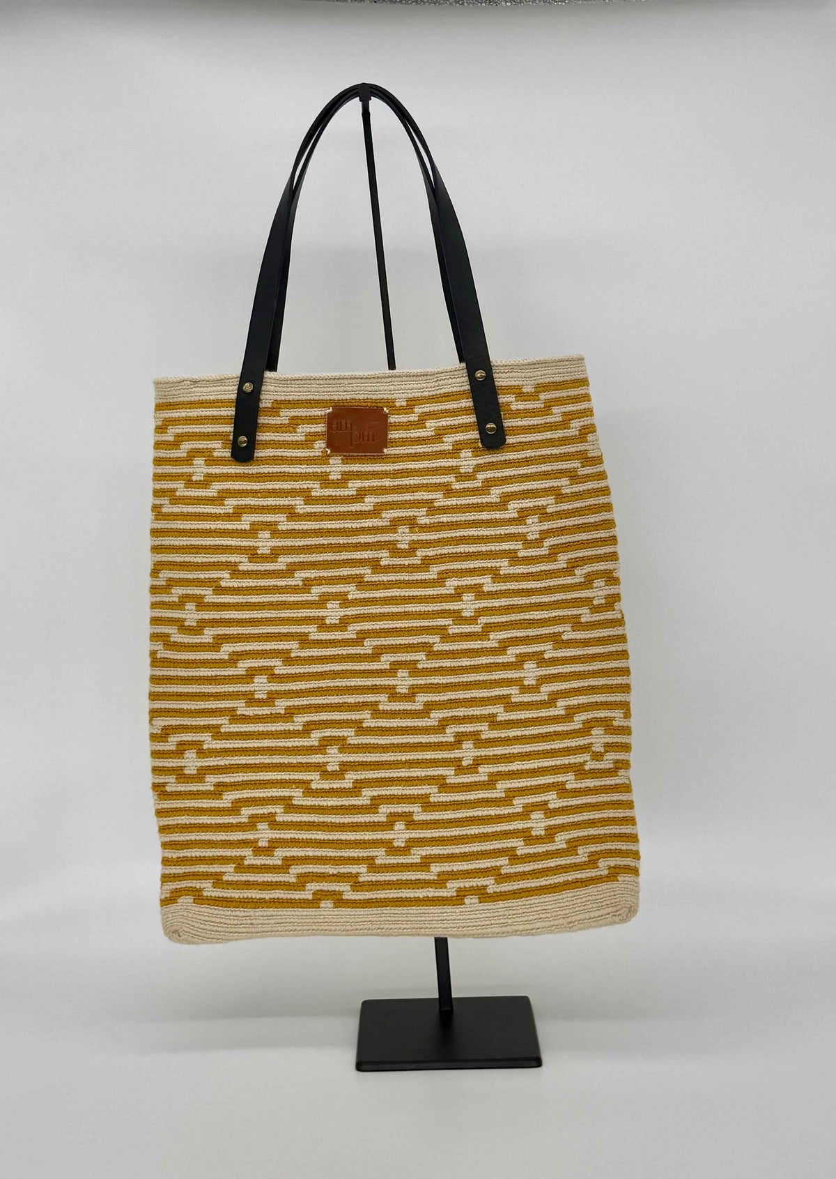 Ana Handwoven & Leather Tote Bag