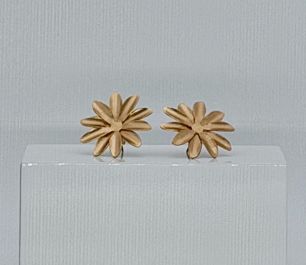 Small Passiflora Flower Earrings