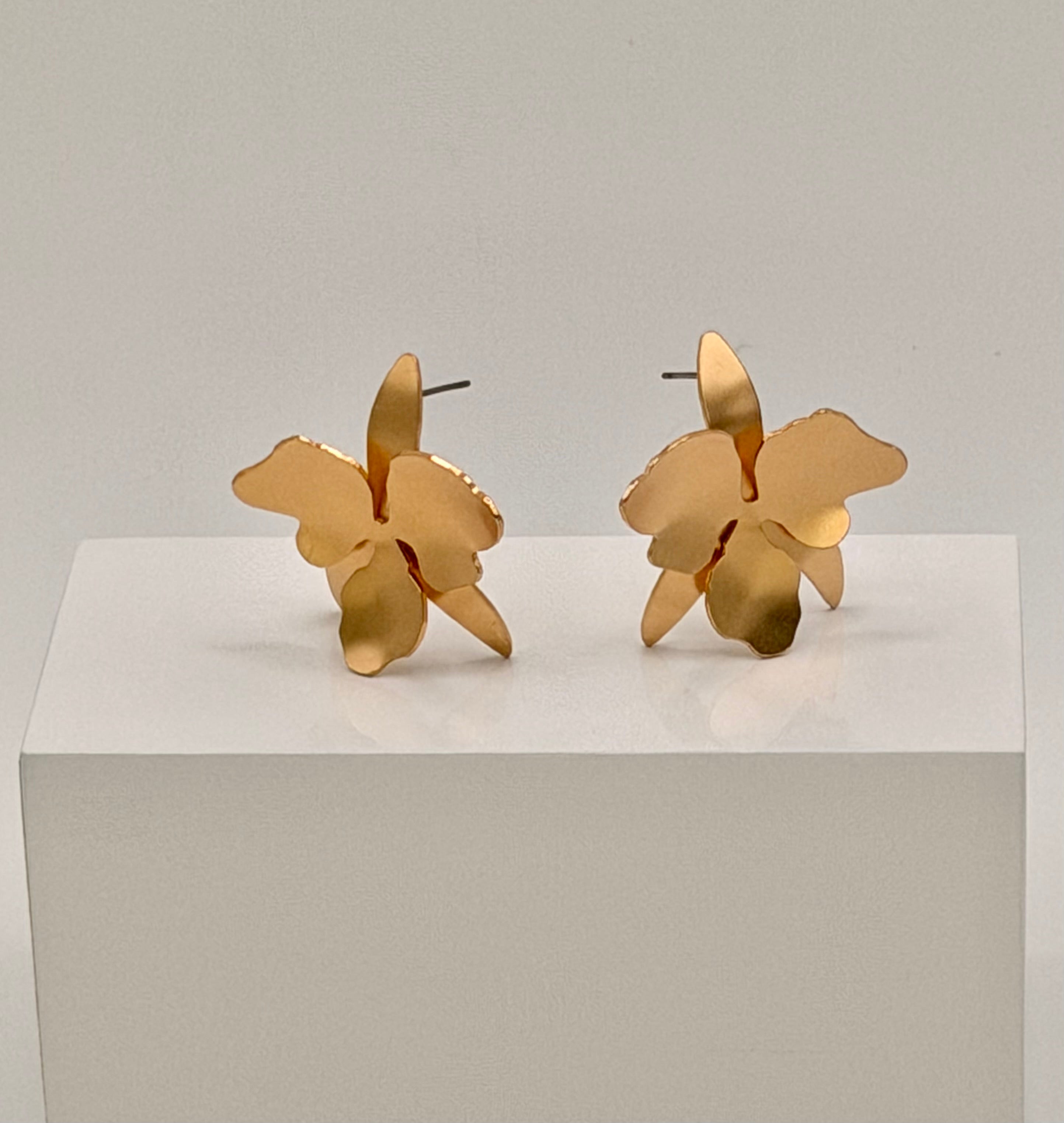 Cattleya Orchid Earrings