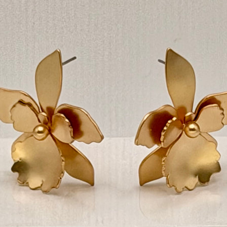 Quadricolor Orchid Earrings