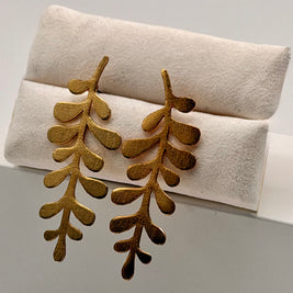 Leaf Earrings – Colombian Páramo Inspired