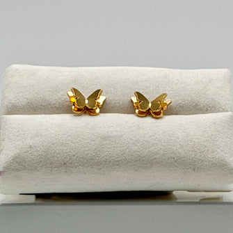 Double Butterfly Stud Earrings