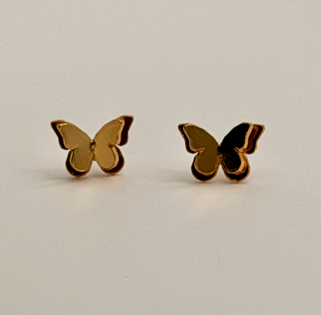 Double Butterfly Stud Earrings