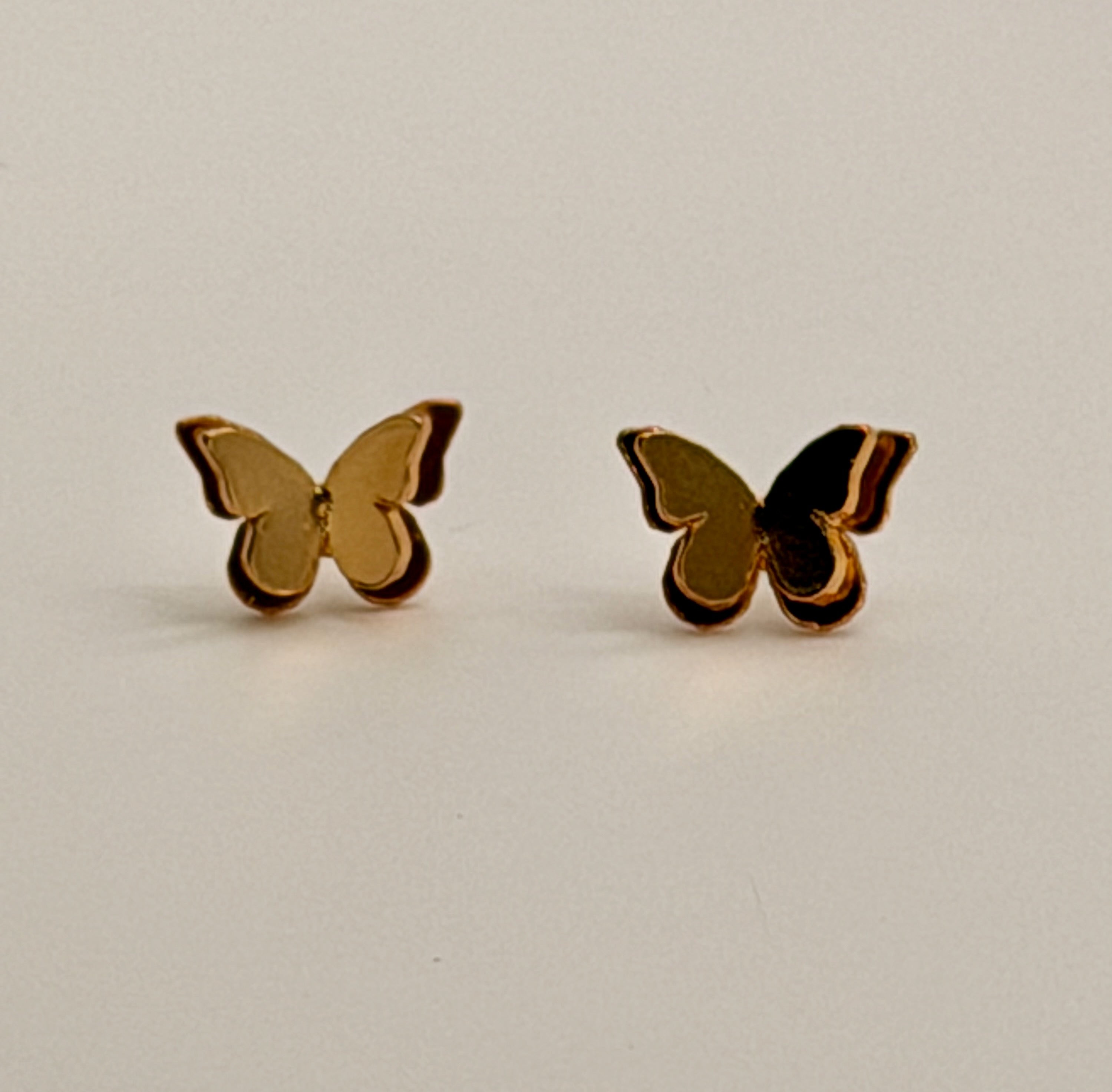 Double Butterfly Stud Earrings