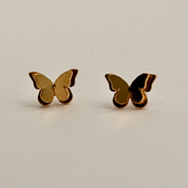 Double Butterfly Stud Earrings