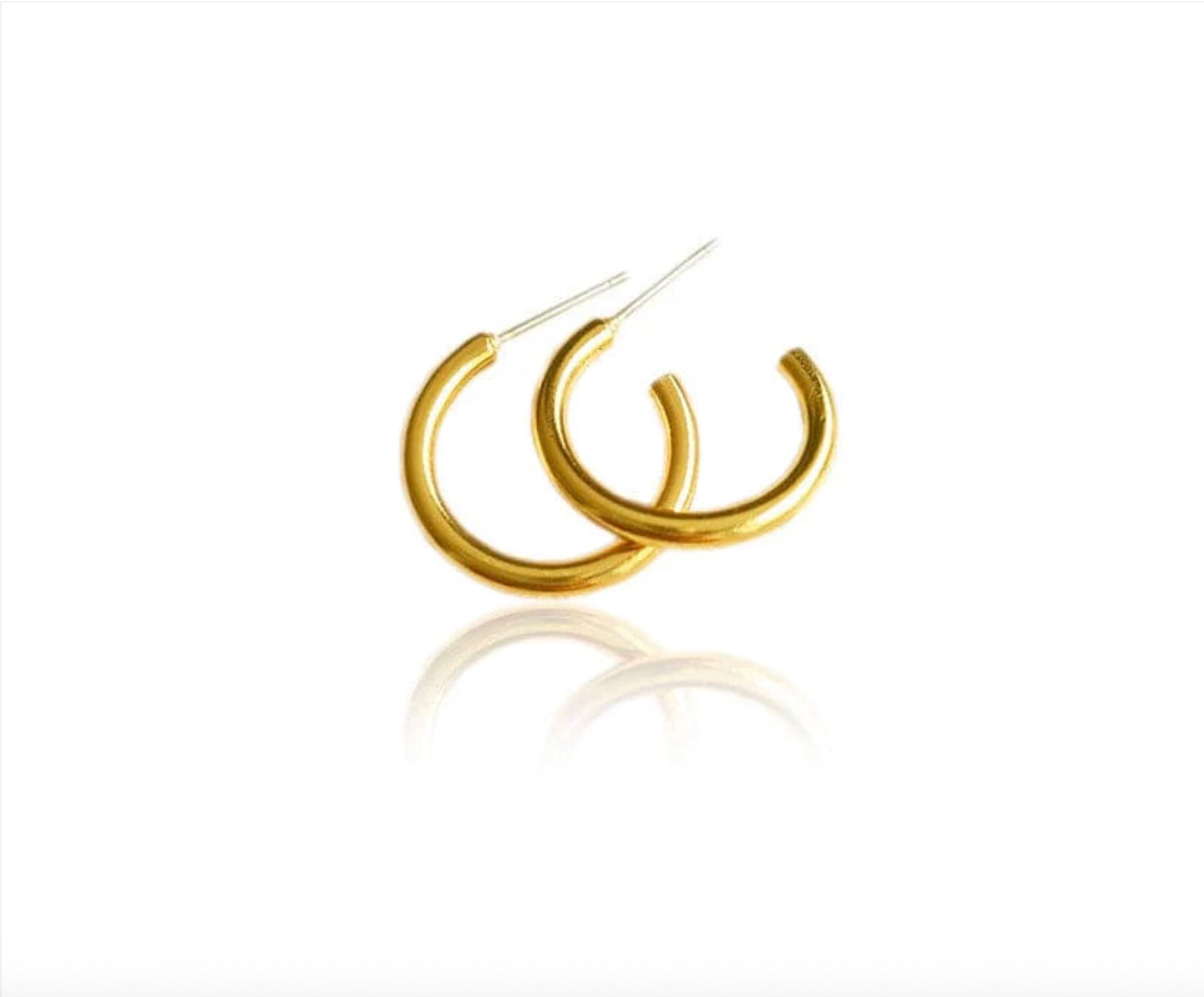 Ali 24k Gold Tiered Hoop Earrings | Handcrafted Colombian Jewelry | AMPMsis