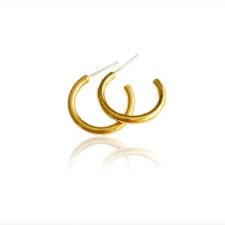 Ali 24k Gold Tiered Hoop Earrings | Handcrafted Colombian Jewelry | AMPMsis