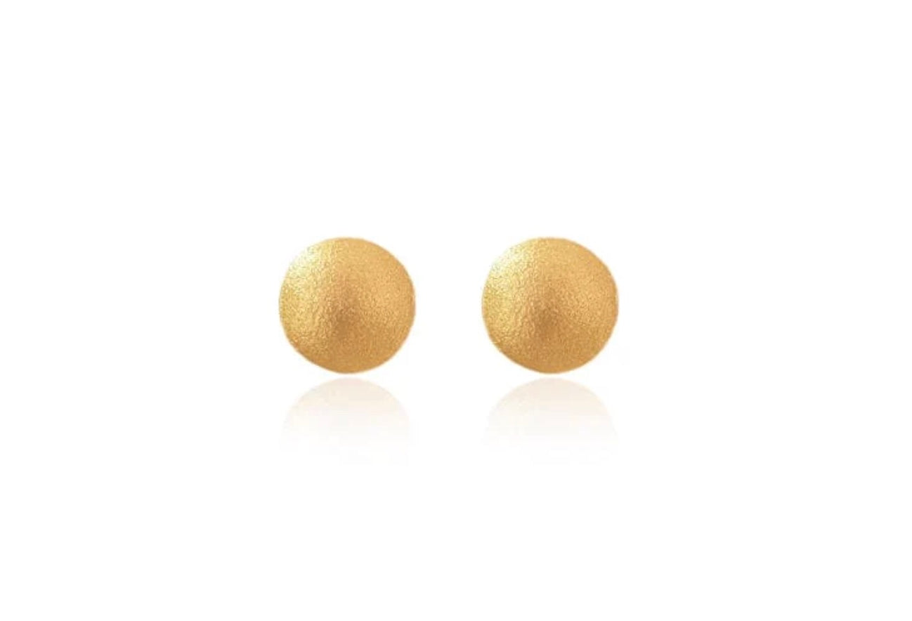 Aba 24k Gold Minimalist Stud Earrings | Handcrafted Colombian Jewelry | AMPMsis