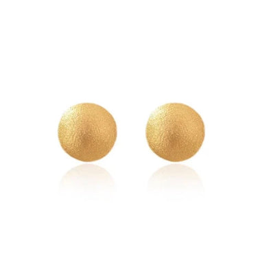 Aba 24k Gold Minimalist Stud Earrings | Handcrafted Colombian Jewelry | AMPMsis
