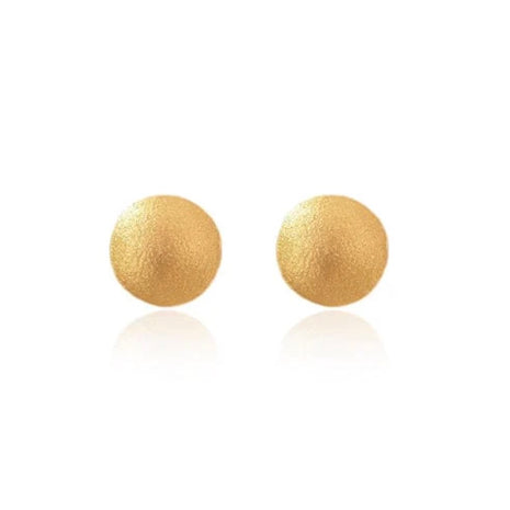 Aba 24k Gold Minimalist Stud Earrings | Handcrafted Colombian Jewelry | AMPMsis