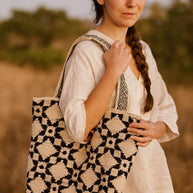 Jazmin Handwoven Tote Bag Crochet For Work And Travel Lightweight Durable Artisan Handmade