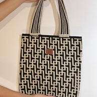 Jacinto Handwoven Tote Bag Geometric Crochet Design From Colombia Lightweight Durable Artisan Accessory For Everyday Use