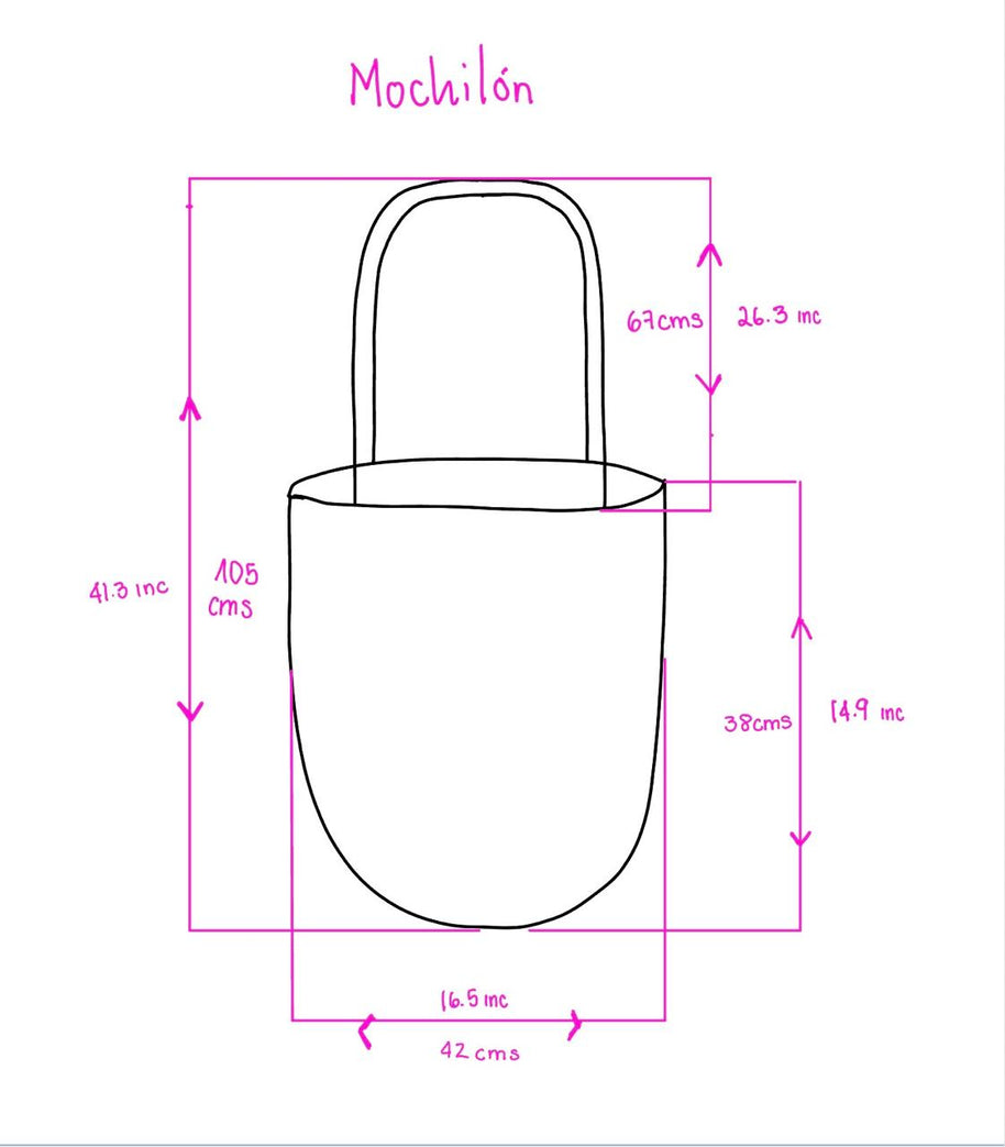 Irunu Wayuu Mochilon Bag – Neutral Geometric Handwoven Crochet Bag