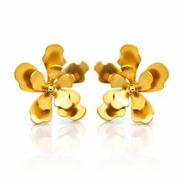 Large Merania Flower Jewelry Earrings