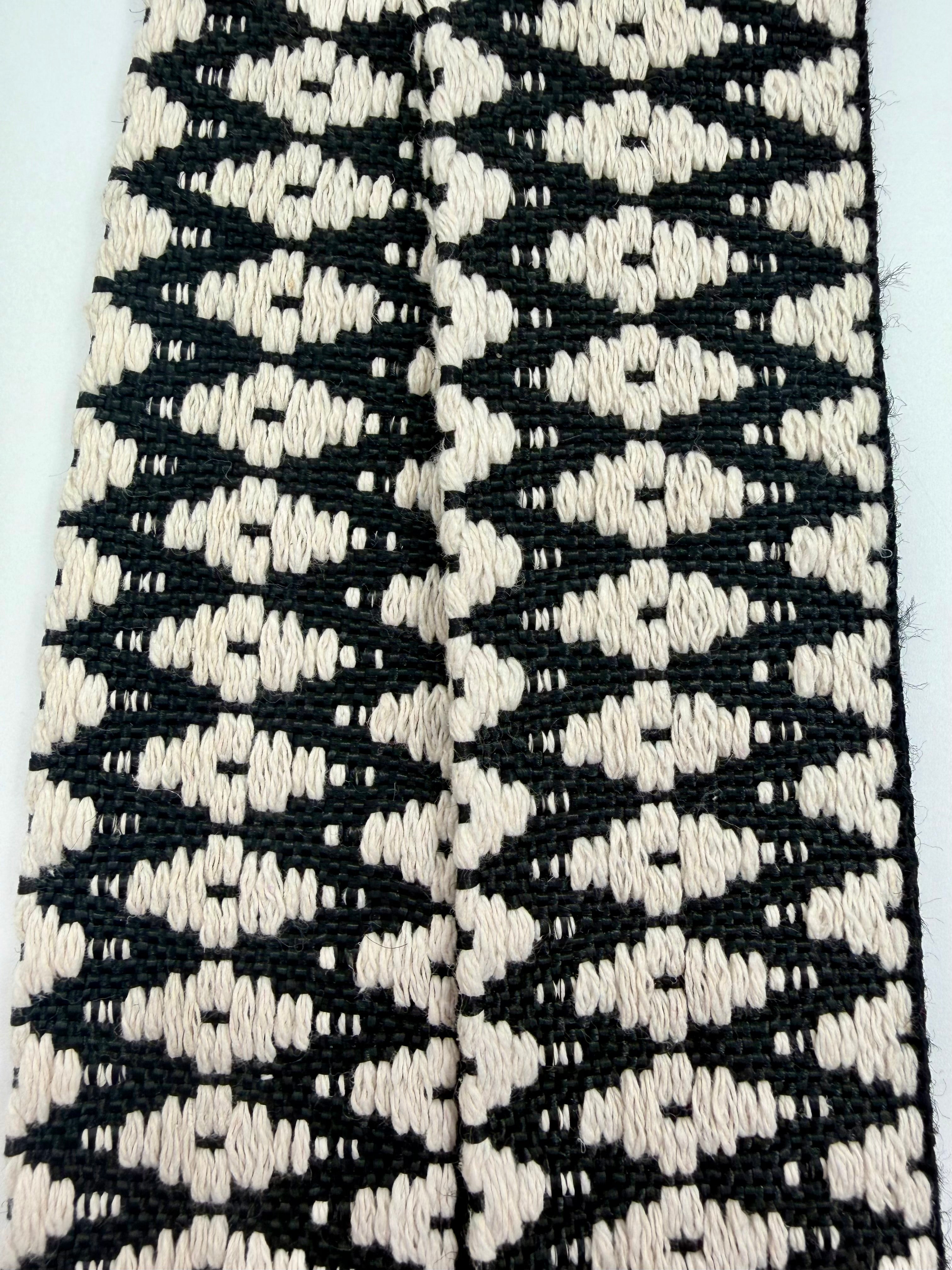 Midnight Diamond Handwoven Yoga Mat Strap
