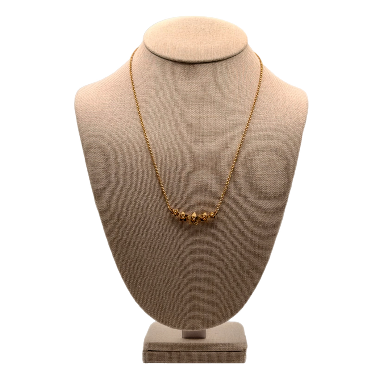 Mini Guayacán Flower Jewelry Necklace – 5 Mini Flowers2