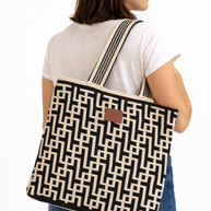 Jacinto Handwoven Tote Bag Geometric Crochet Design From Colombia Lightweight Durable Artisan Accessory For Everyday Use