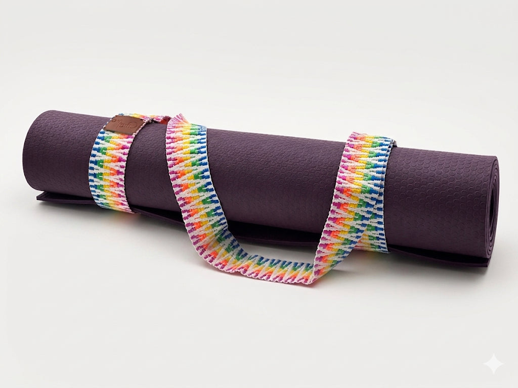 Prism Aurora Handwoven Yoga Mat Strap