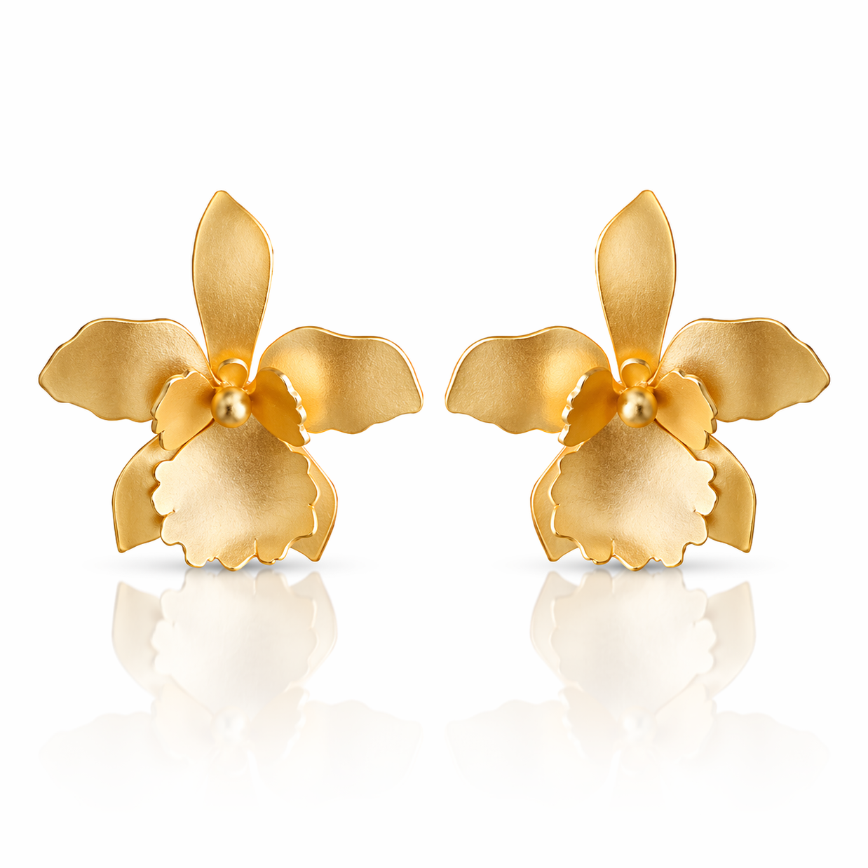 Quadricolor Orchid Medium Jewelry Drop Earrings