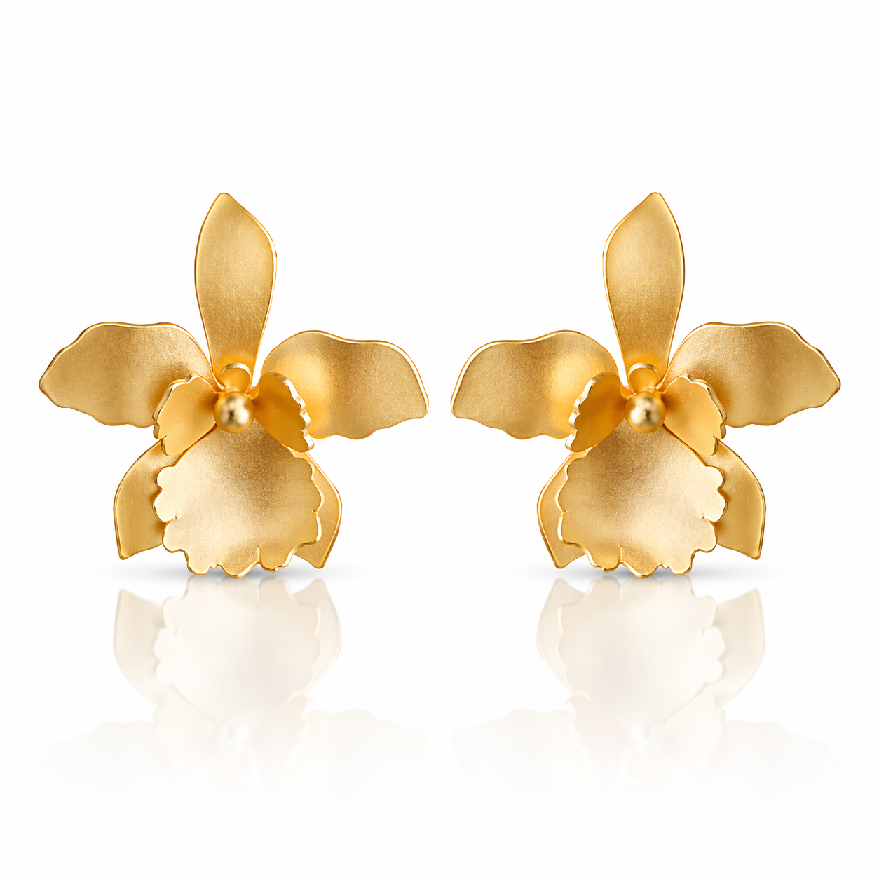 Quadricolor Orchid Medium Jewelry Drop Earrings
