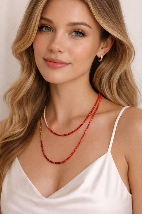 Canyon Sunset Long Wave Necklace