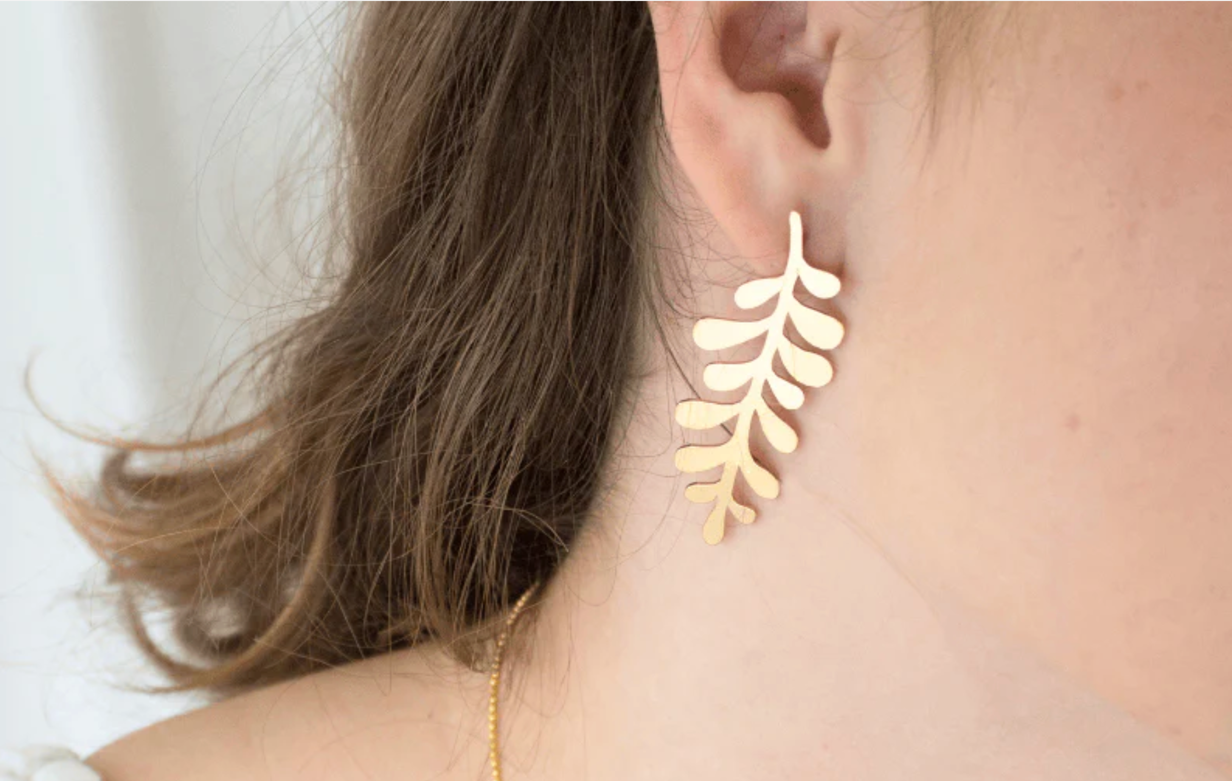 Hoja Leaf Jewelry Earrings – Colombian Páramo Inspired