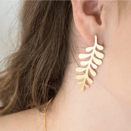 Hoja Leaf Jewelry Earrings – Colombian Páramo Inspired