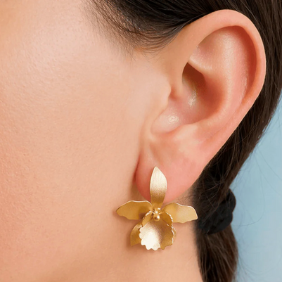 Quadricolor Orchid Medium Jewelry Drop Earrings