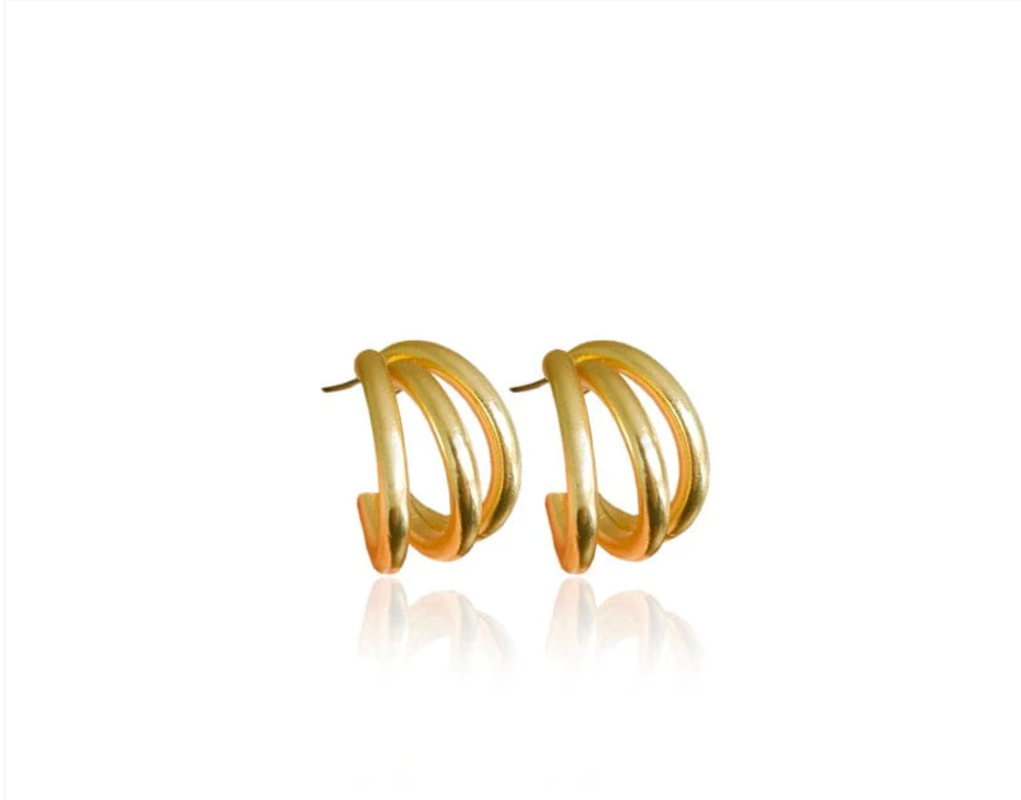 Kaia 24k Gold Petite Hoop Earrings | Handcrafted Colombian Jewelry | AMPMsis
