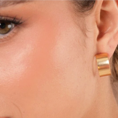 Valt Gold-Plated Handcrafted Hoop Earrings - Artisanal Colombian Jewelry
