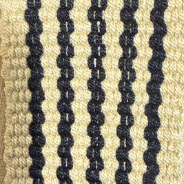 Wayuu Handwoven Tote Bag – Denim Blue Diamond Lattice Cross Motif
