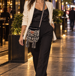 Small Handwoven Wayuu Mochila Bag – Onyx Key Motif