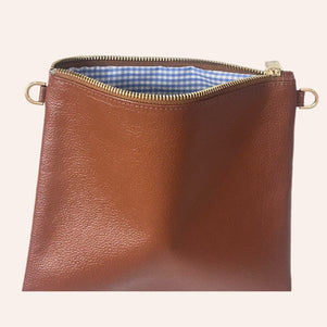 Tan Honey Mini Leather Crossbody Bag