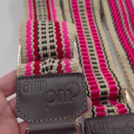 AMPMsis Handwoven Wayuu Bag Strap - Premium Adjustable Edition Color Stripe