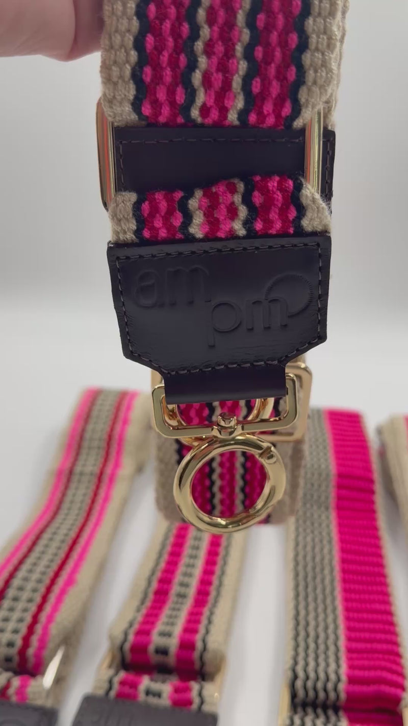AMPMsis Handwoven Wayuu Bag Strap - Premium Adjustable Edition Color Stripe