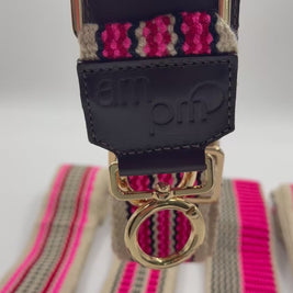 AMPMsis Handwoven Wayuu Bag Strap - Premium Adjustable Edition Color Stripe