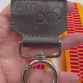 AMPMsis Handwoven Wayuu Bag Strap - Premium Adjustable Edition Orange Red