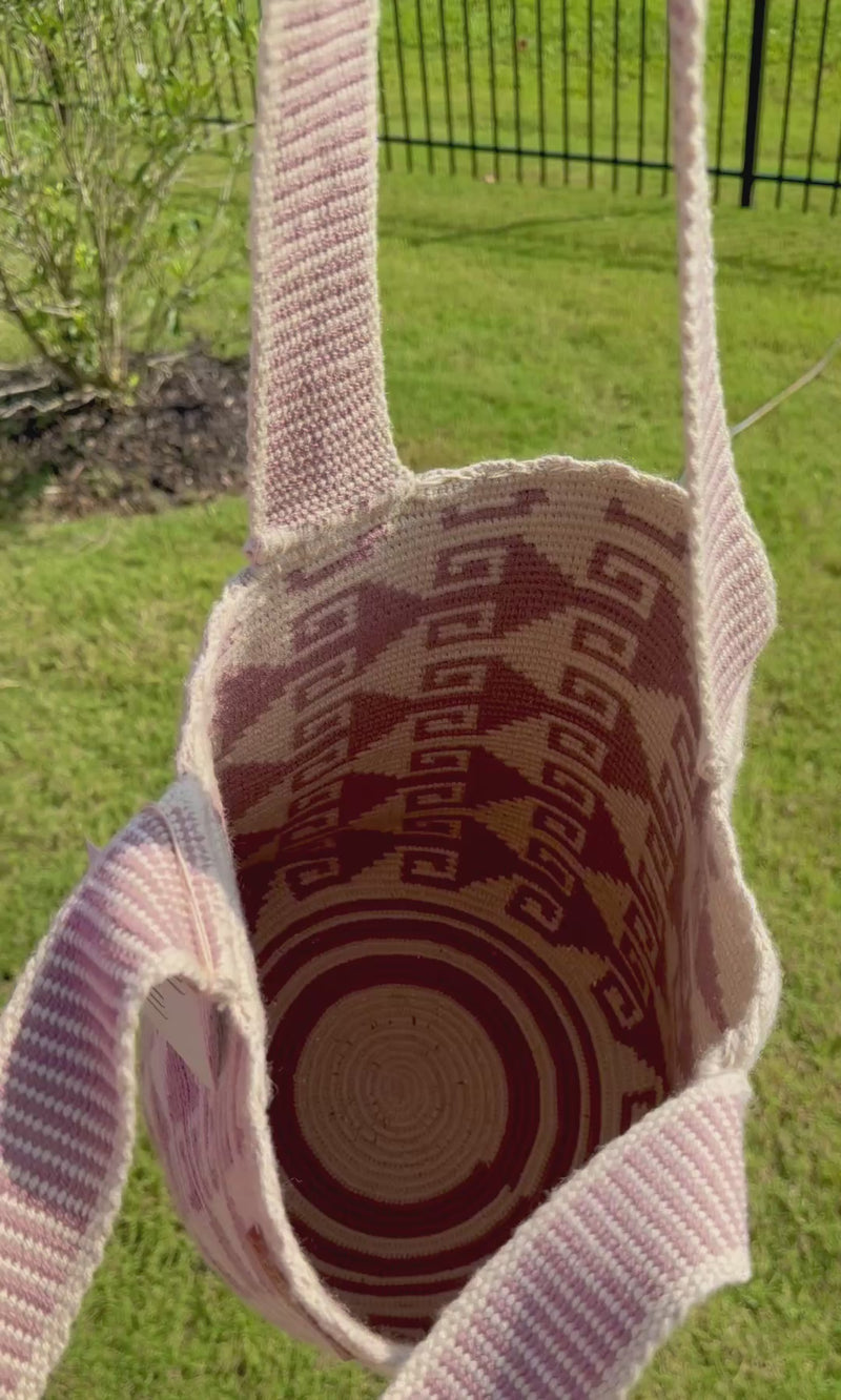 Wayuu Mochilon/Large Tote Bag – Authentic Handwoven Bag from Colombia