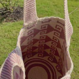 Wayuu Mochilon/Large Tote Bag – Authentic Handwoven Bag from Colombia
