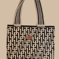 Jacinto Handwoven Tote Bag Geometric Crochet Design From Colombia Lightweight Durable Artisan Accessory For Everyday Use